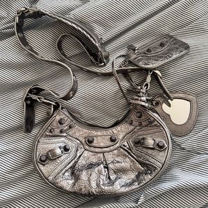 Balenciaga Le Cagole XS Silver